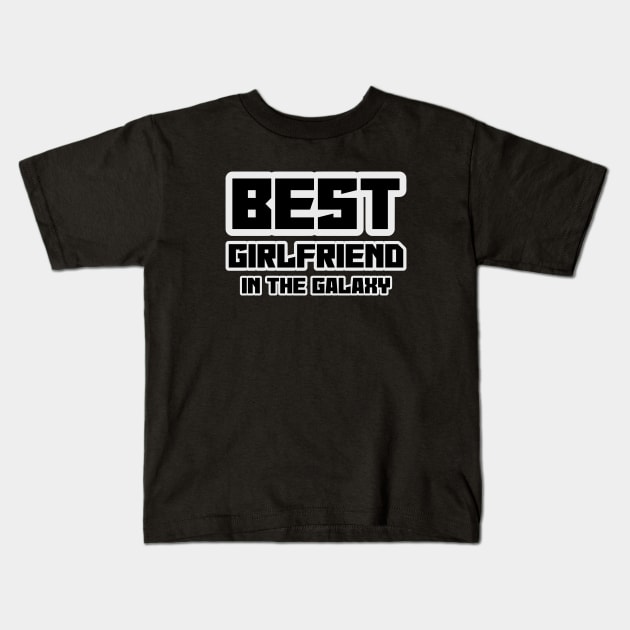 Best Girlfriend Art Kids T-Shirt by Rizaldiuk